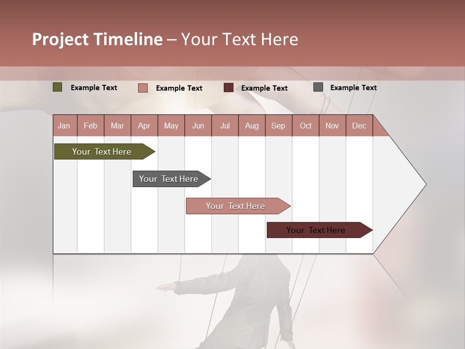 Desk Business Businessman PowerPoint Template