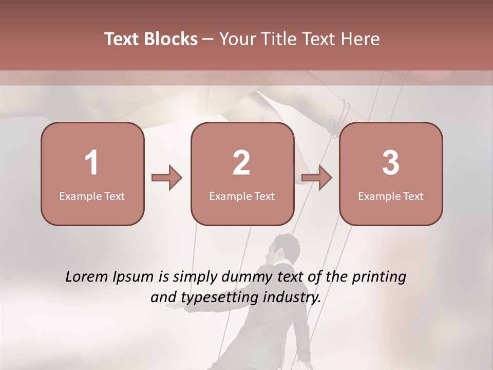 Desk Business Businessman PowerPoint Template