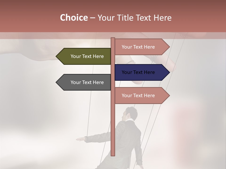 Desk Business Businessman PowerPoint Template