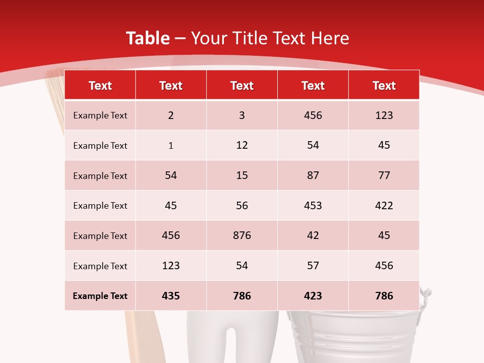 Person Red Decoration PowerPoint Template