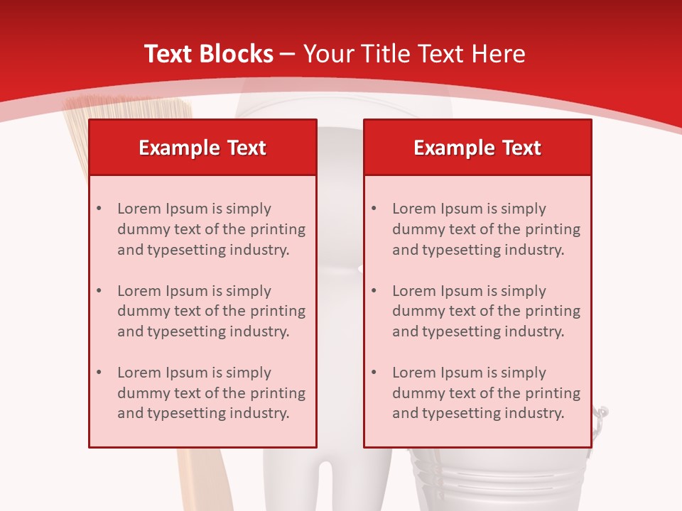 Person Red Decoration PowerPoint Template