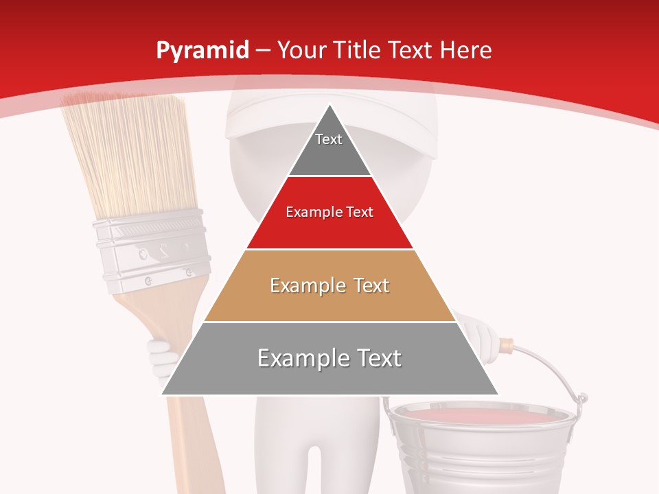 Person Red Decoration PowerPoint Template