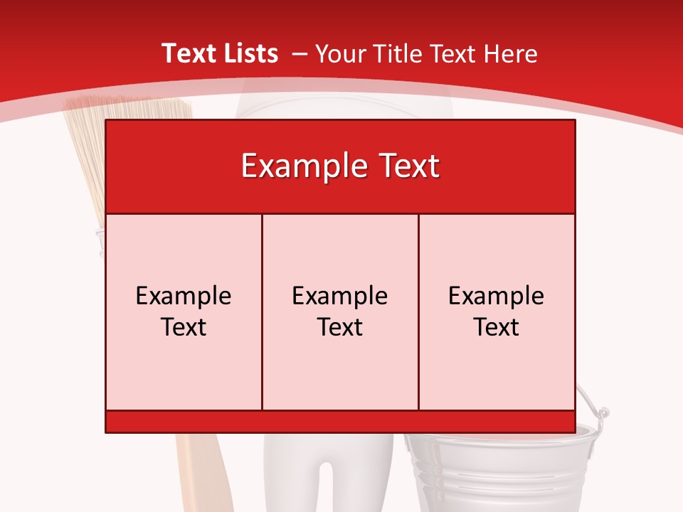 Person Red Decoration PowerPoint Template