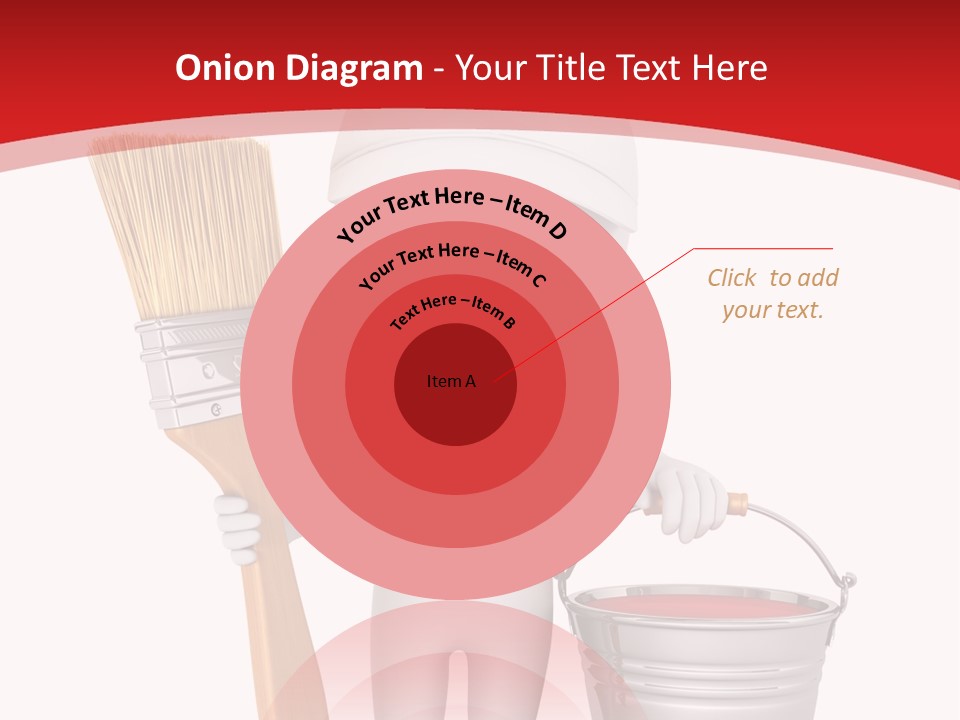 Person Red Decoration PowerPoint Template