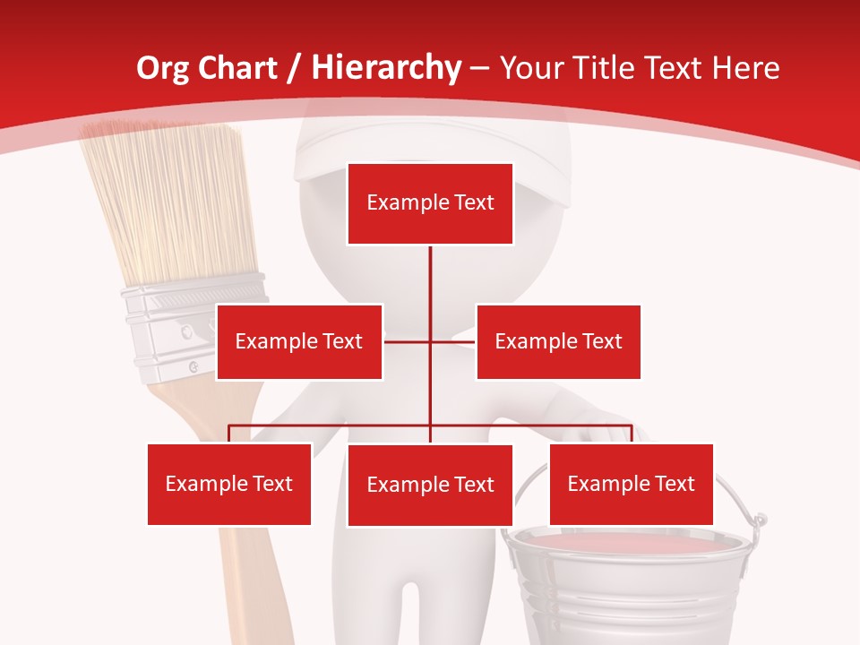Person Red Decoration PowerPoint Template