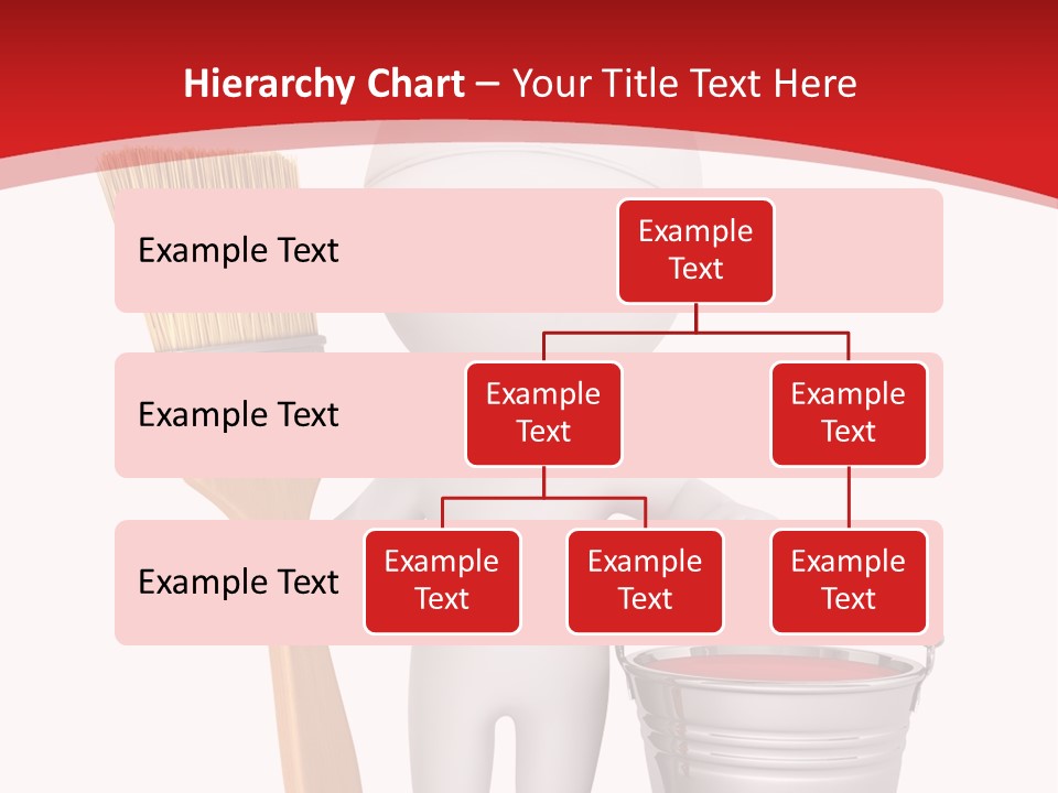 Person Red Decoration PowerPoint Template