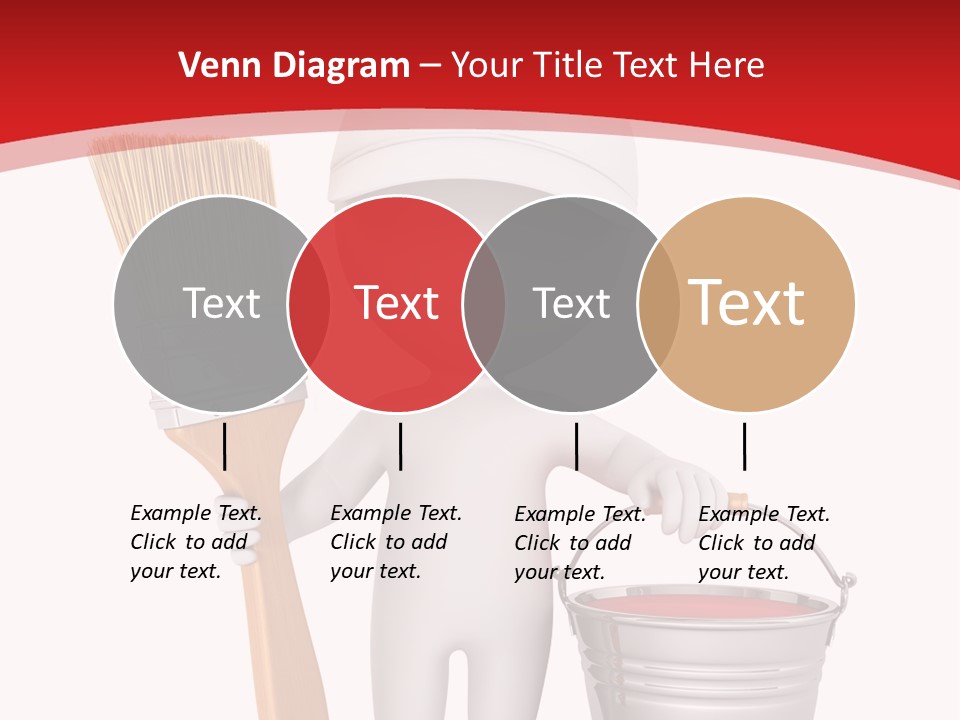 Person Red Decoration PowerPoint Template