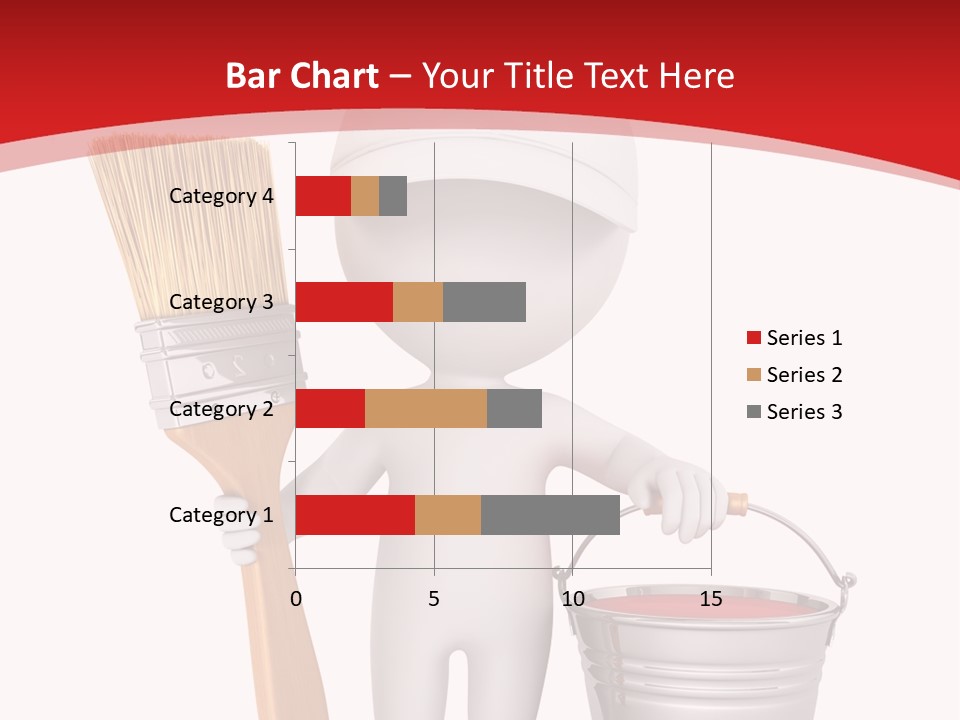 Person Red Decoration PowerPoint Template