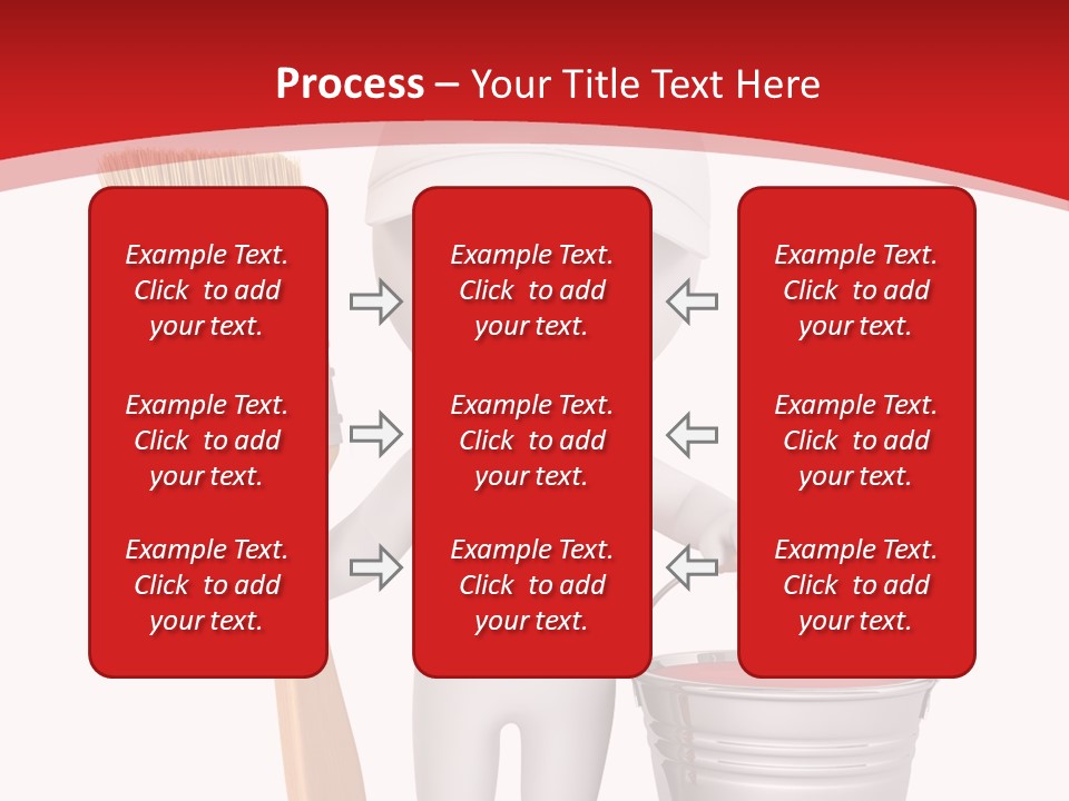 Person Red Decoration PowerPoint Template