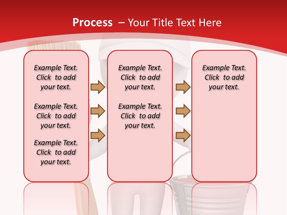 Person Red Decoration PowerPoint Template