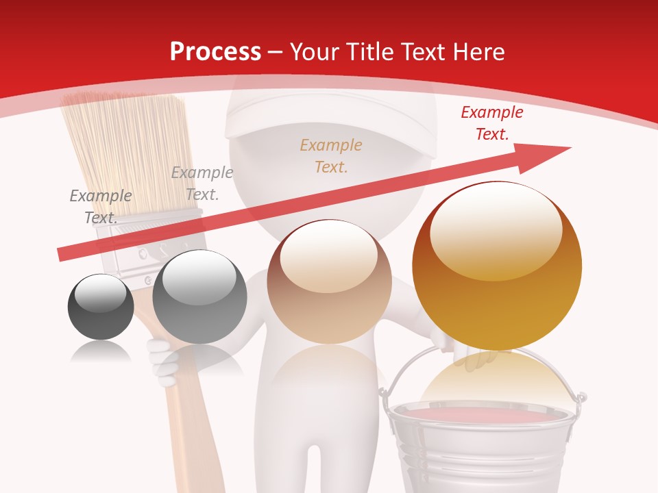 Person Red Decoration PowerPoint Template