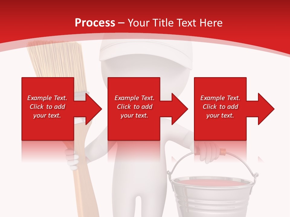 Person Red Decoration PowerPoint Template