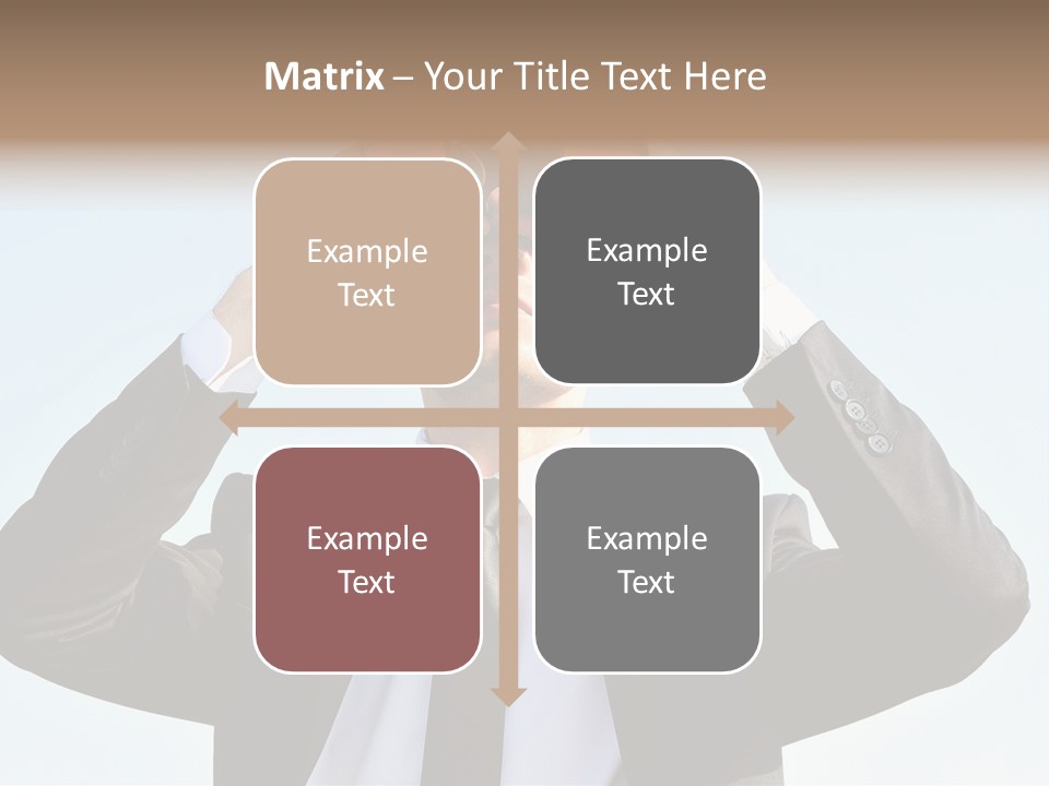 Security Search Caucasian PowerPoint Template