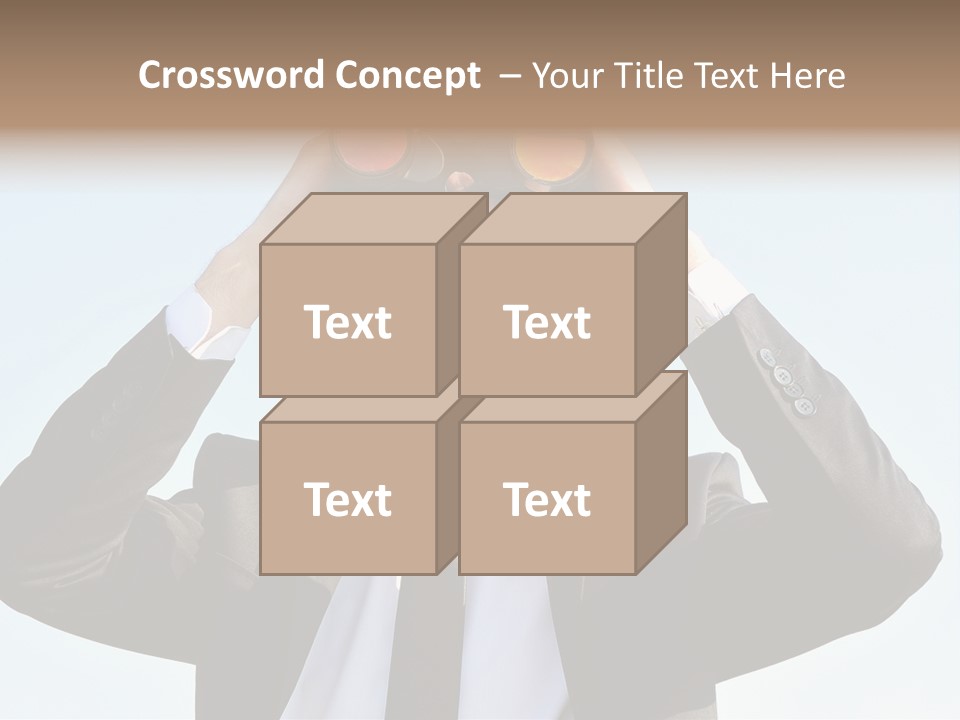Security Search Caucasian PowerPoint Template