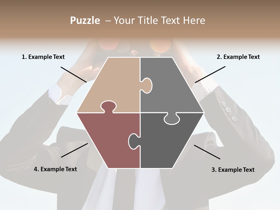 Security Search Caucasian PowerPoint Template