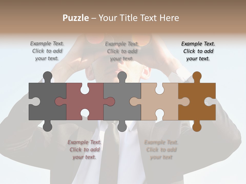 Security Search Caucasian PowerPoint Template