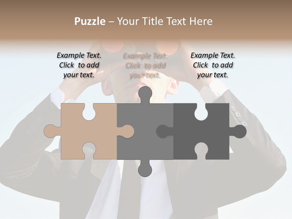 Security Search Caucasian PowerPoint Template