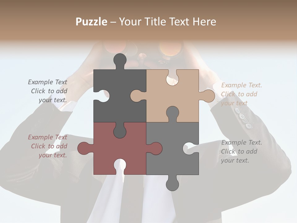 Security Search Caucasian PowerPoint Template