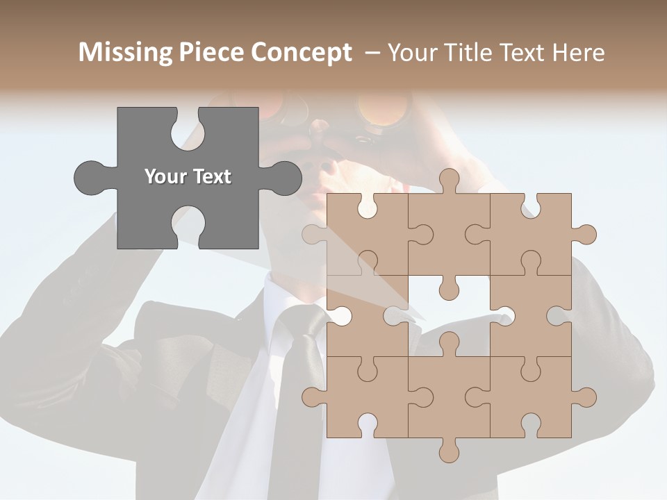 Security Search Caucasian PowerPoint Template