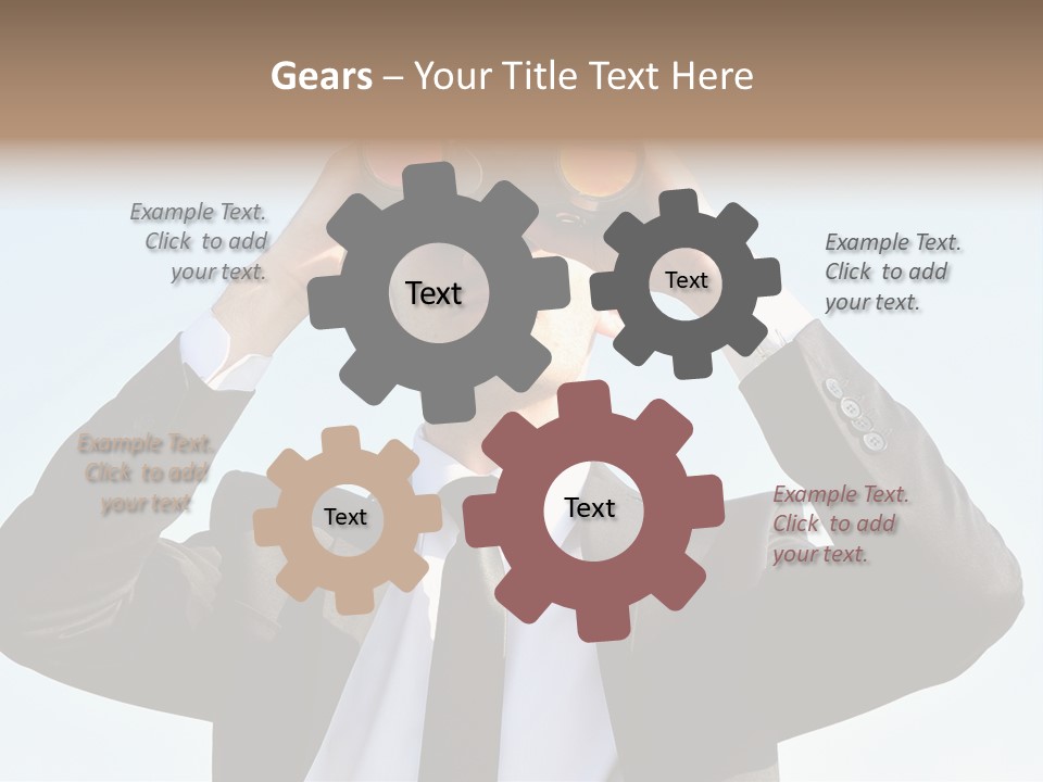 Security Search Caucasian PowerPoint Template