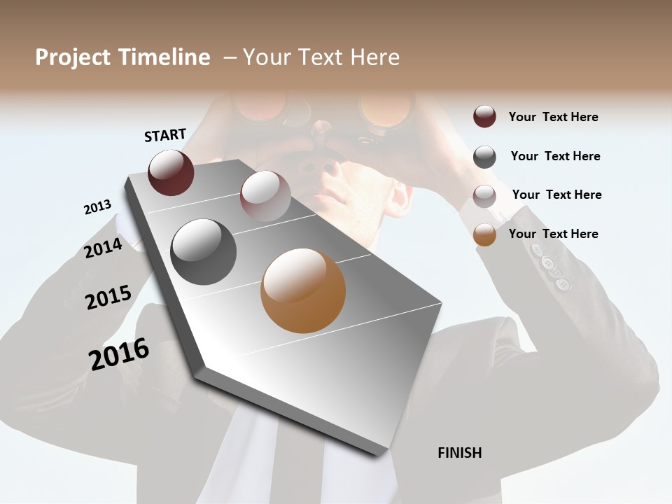 Security Search Caucasian PowerPoint Template