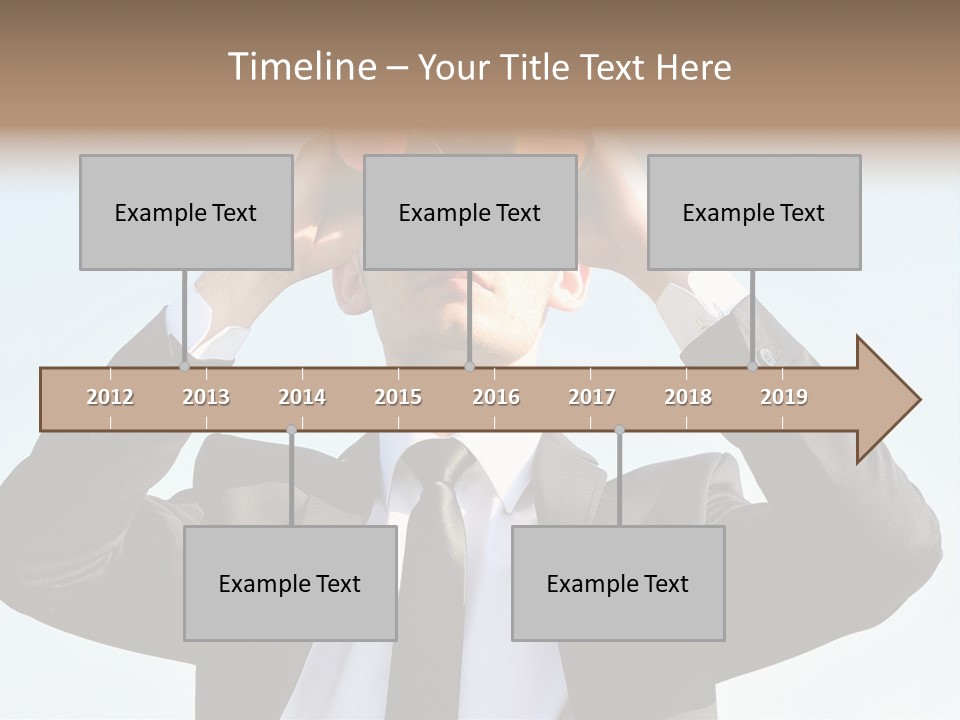 Security Search Caucasian PowerPoint Template