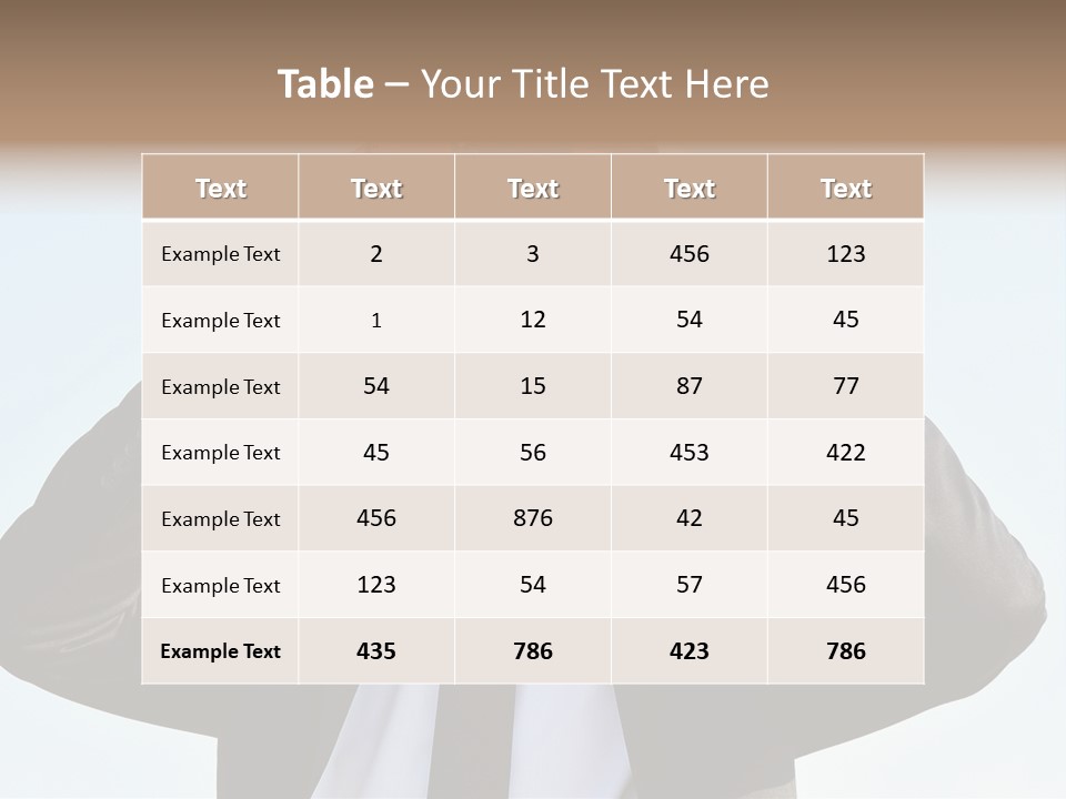 Security Search Caucasian PowerPoint Template