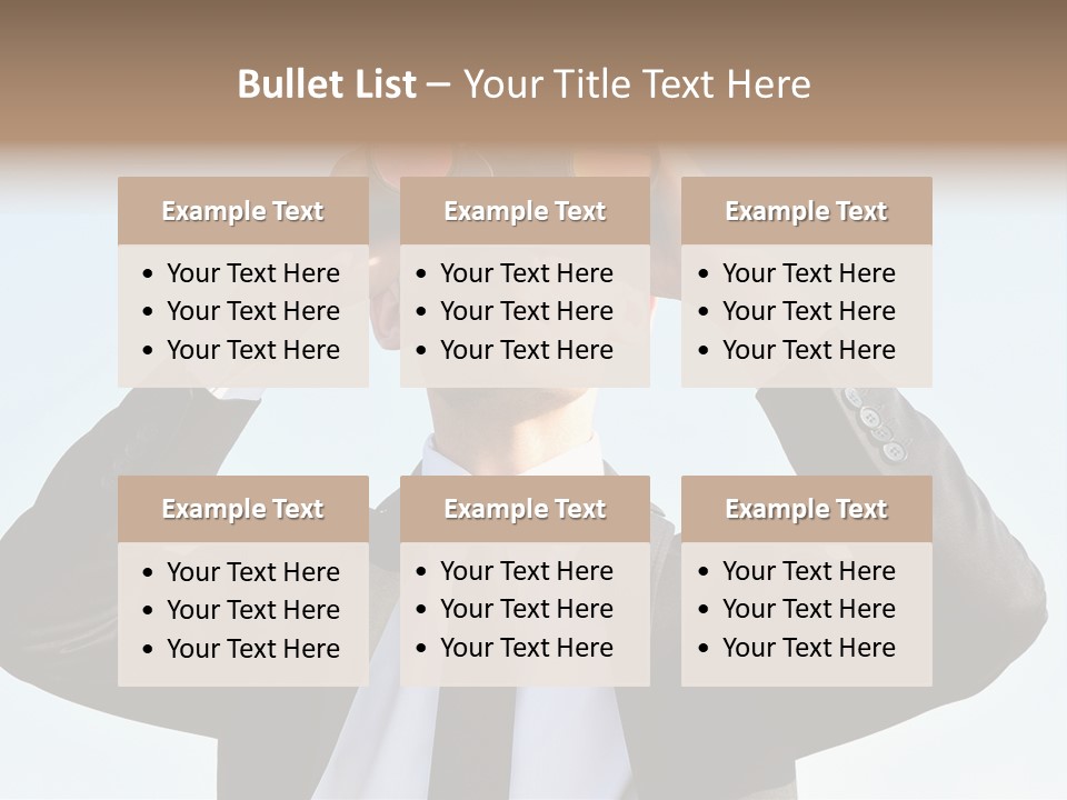 Security Search Caucasian PowerPoint Template