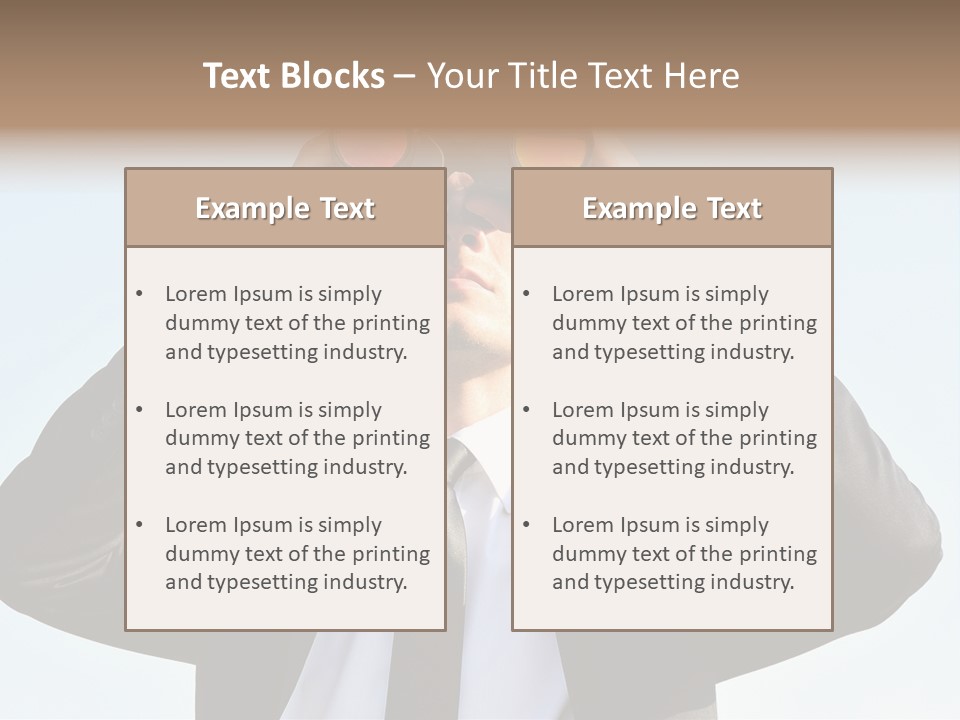 Security Search Caucasian PowerPoint Template