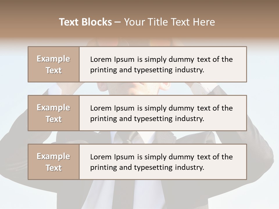 Security Search Caucasian PowerPoint Template
