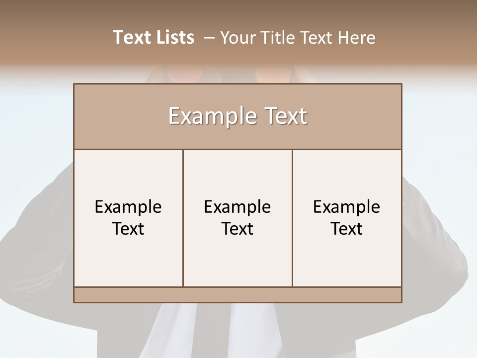 Security Search Caucasian PowerPoint Template