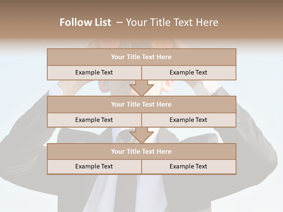 Security Search Caucasian PowerPoint Template