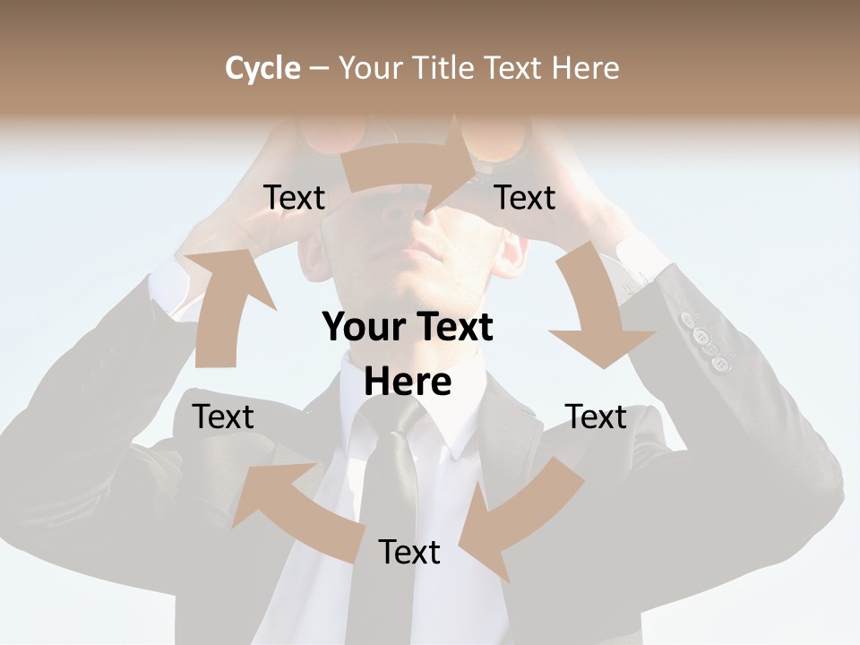 Security Search Caucasian PowerPoint Template