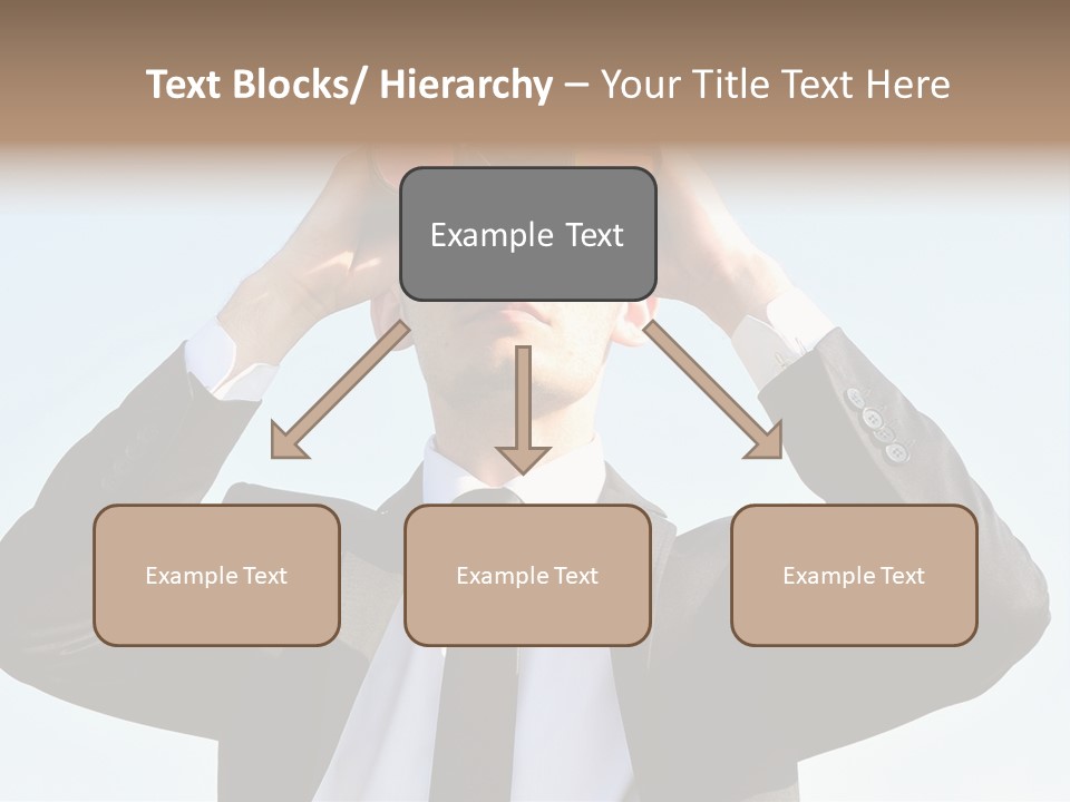 Security Search Caucasian PowerPoint Template