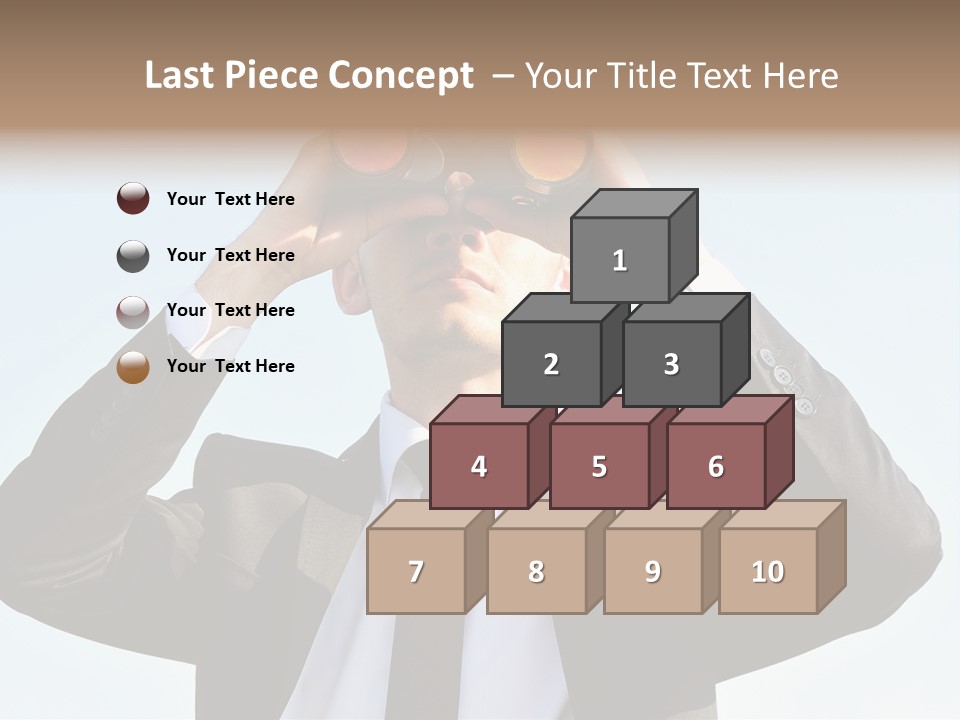 Security Search Caucasian PowerPoint Template