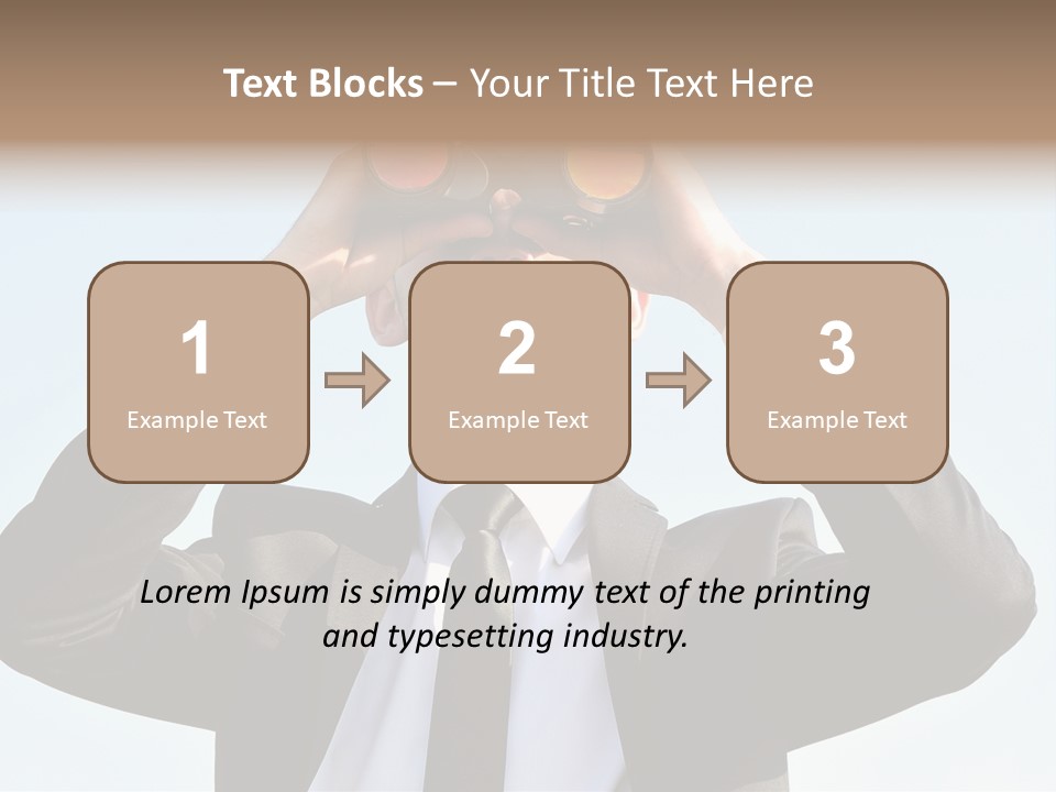 Security Search Caucasian PowerPoint Template