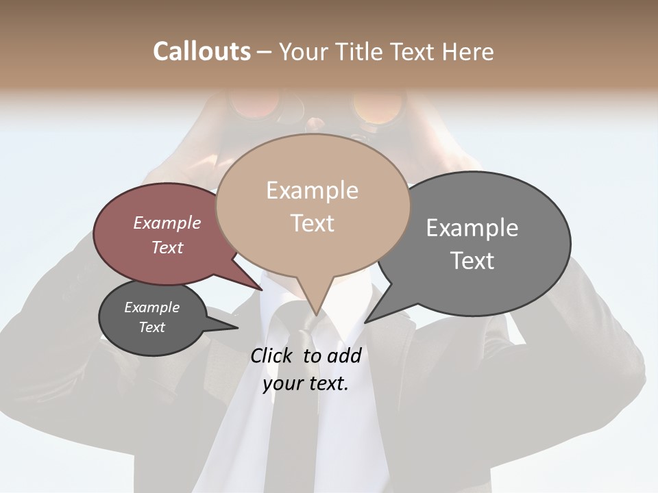 Security Search Caucasian PowerPoint Template