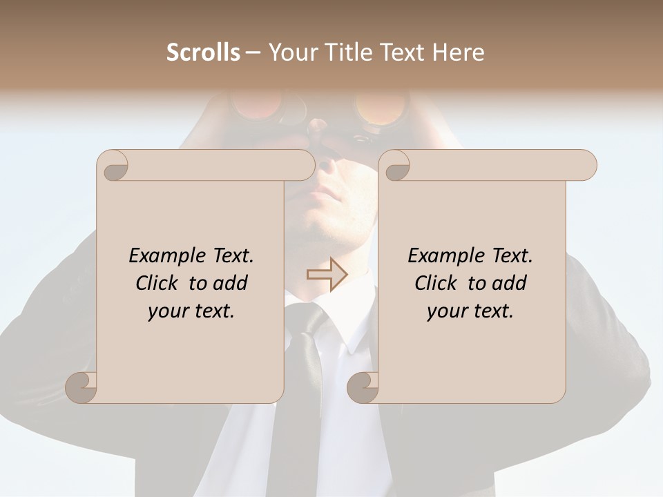 Security Search Caucasian PowerPoint Template