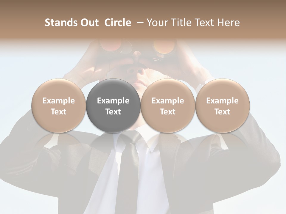 Security Search Caucasian PowerPoint Template