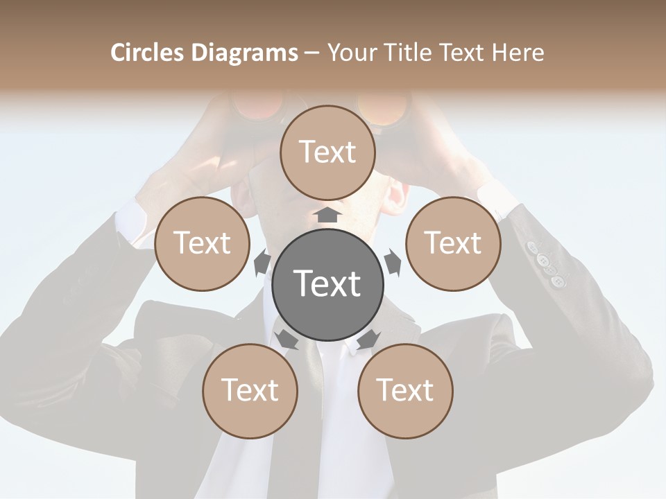 Security Search Caucasian PowerPoint Template