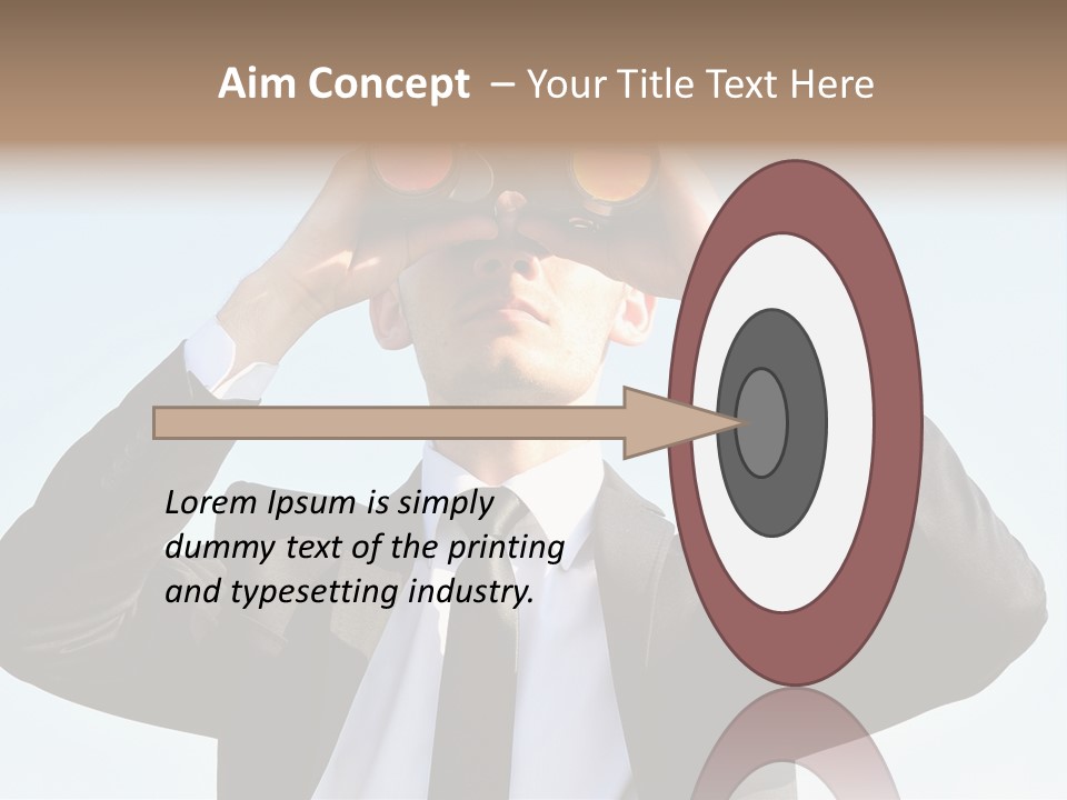 Security Search Caucasian PowerPoint Template