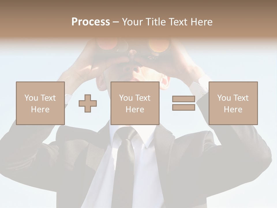Security Search Caucasian PowerPoint Template