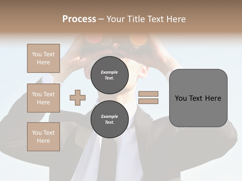 Security Search Caucasian PowerPoint Template
