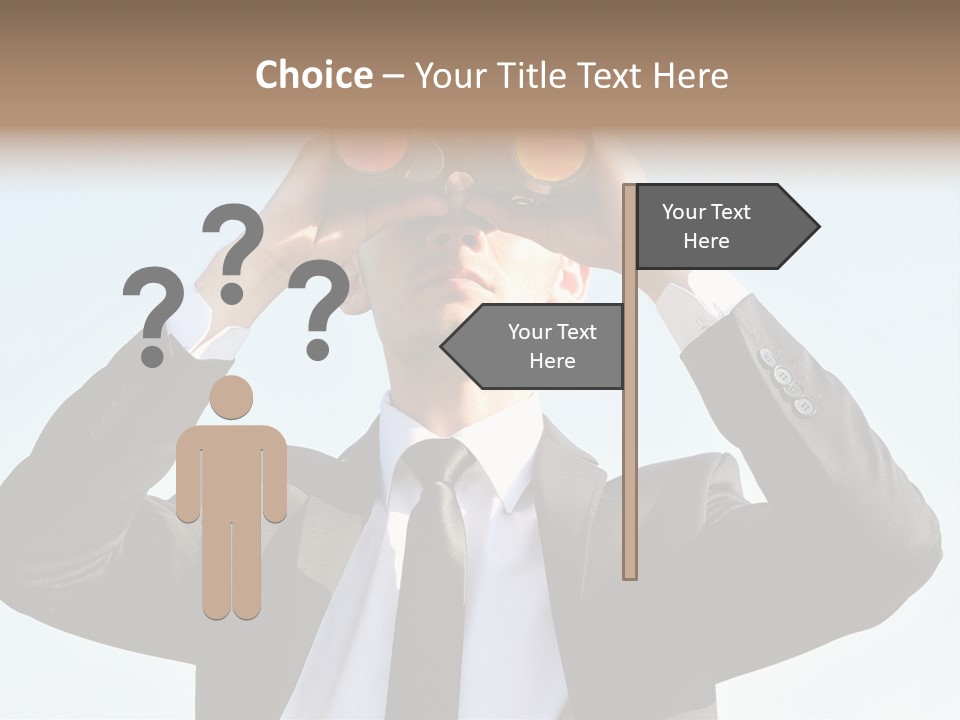 Security Search Caucasian PowerPoint Template