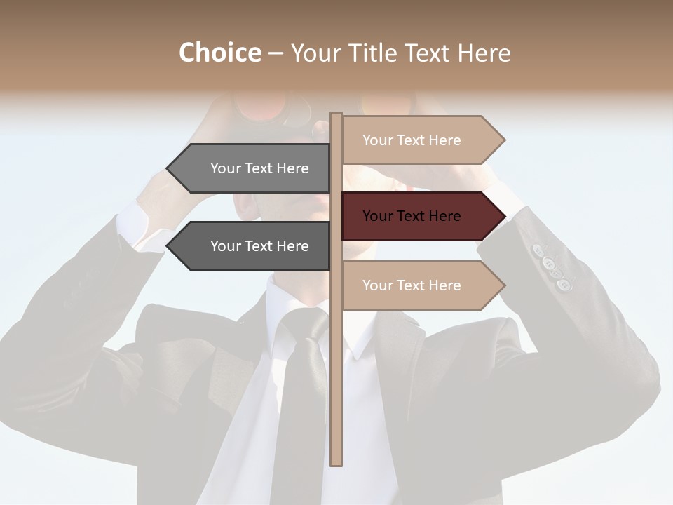 Security Search Caucasian PowerPoint Template