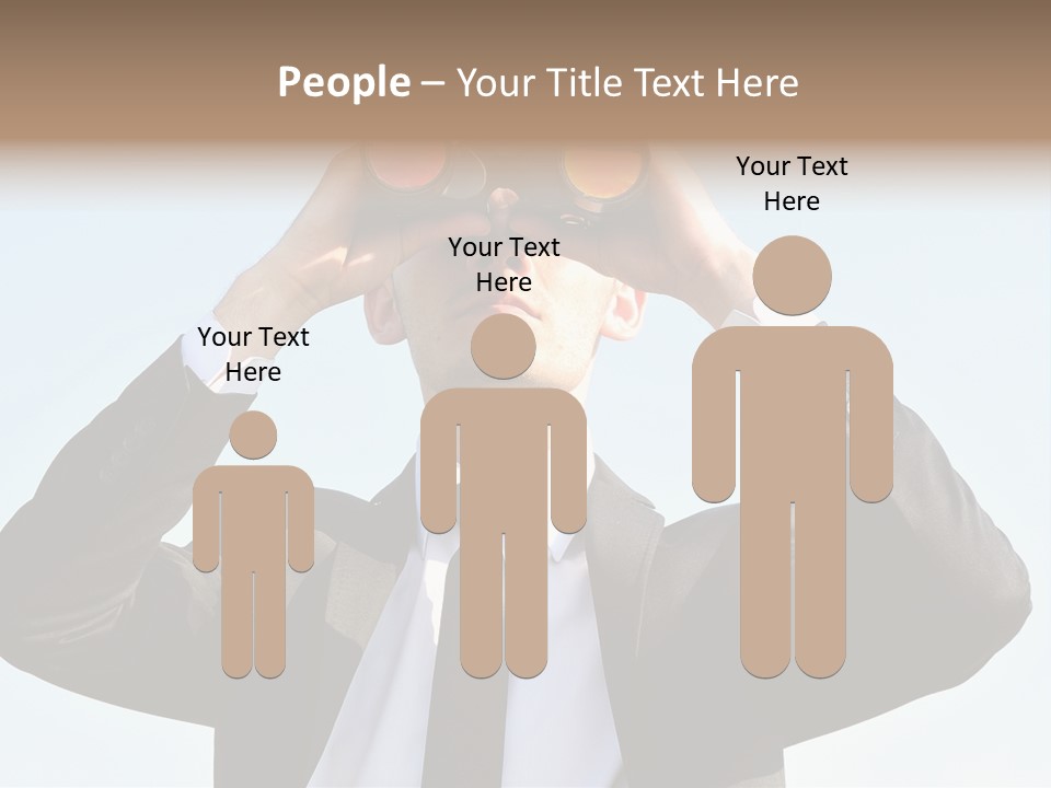 Security Search Caucasian PowerPoint Template