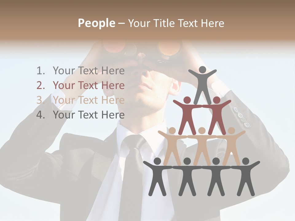 Security Search Caucasian PowerPoint Template