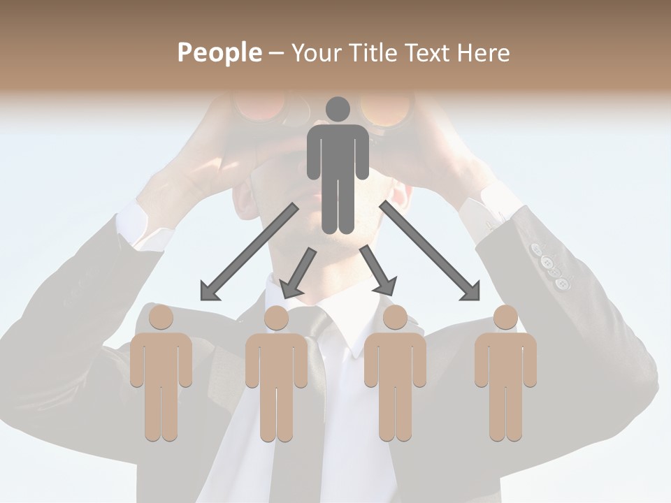 Security Search Caucasian PowerPoint Template