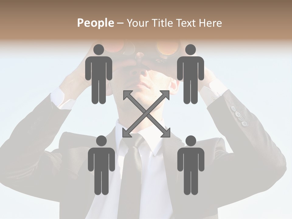 Security Search Caucasian PowerPoint Template