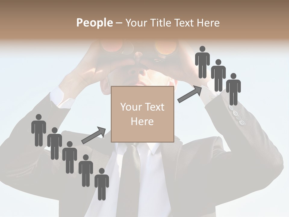 Security Search Caucasian PowerPoint Template